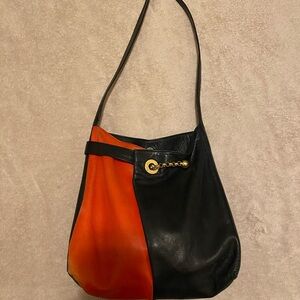 Stylish Black and Orange Women's Bag